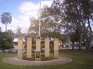 The Gap War memorial at Walton Bridge Reserve