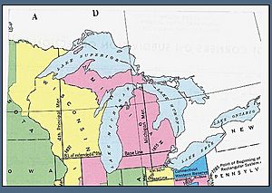 USBLM meridian map Wisconsin Michigan