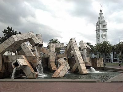 Vaillancourt Fountain and Ferry Building