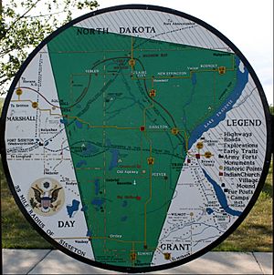 Wahpeton-Sisseton map sign