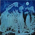 Water Moon Monotype by Chinwe Chukwuogo-Roy