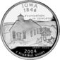Iowa quarter dollar coin