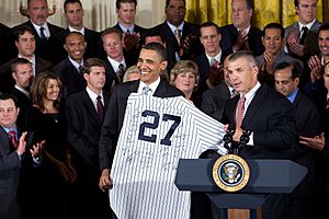 2009 World Series Champions and Barack Obama