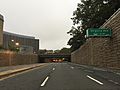 2016-10-02 07 18 48 View east along the E Street Expressway between Interstate 66 (Potomac River Freeway) and 23rd Street NW in Washington, D.C.