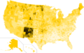 2016 United States presidential election - Percentage of votes cast for Gary Johnson by county