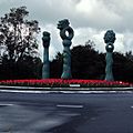 ANZAC Day installation on the Titirangi roundabout