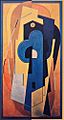 Albert Gleizes, 1921, Composition bleu et jaune (Composition jaune), oil on canvas, 200.5 x 110 cm DSC00547