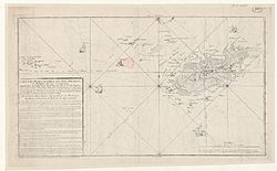 Alderney map by Jean de Beaurain