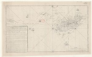 Alderney map by Jean de Beaurain