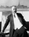 Alexey Shchusev with the Kazansky Terminal artwork, by P.K.Ostroumov, 1914 (crop 1)