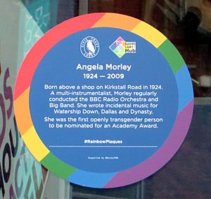 Angela Morley Rainbow Plaque