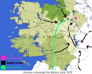 Armies converge for battle of Connacht in July 1270