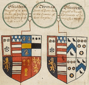 Arms SirThomasScott(d.1594) OfScot'sHall Kent