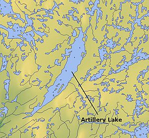 Artillery Lake, Northwest Territories map 01