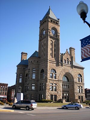 Blackford County Courthouse SW corner Hartford City IN
