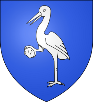 Blason ville fr Pellegrue (Gironde)