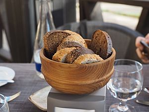 Bread at restaurant Milda