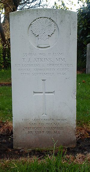 Bromsgrove cemetery CWGC Atkins MM