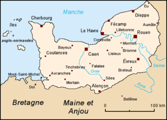 Carte Normandie Historique
