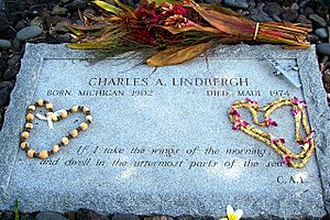 Charles A. Lindbergh Tombstone, October 5, 2006