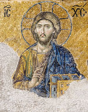Christ Pantocrator Deesis mosaic Hagia Sophia