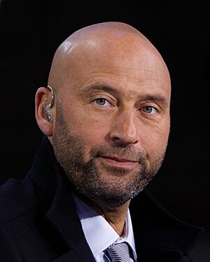 Derek Jeter during MLB on Fox pre-game show, October 16, 2024 - 001 (cropped).jpg