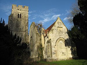 Derelict church, Eastwell, near Ashford, Kent, England UK.jpg
