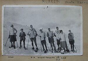 Donald Clive Anderson skiing in Murren 1920