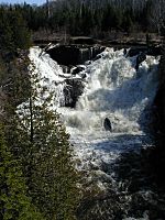 Falls of the Eagle River near maximal flow