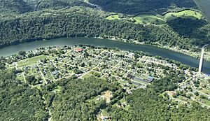 East Brady, PA aerial shot, Sept 2024 05