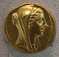 Egitto tolemaico, berenice II, octodracma di efeso, 246-222 ac ca