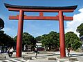 Entrance to Tsurugaoka Hachiman Shrine