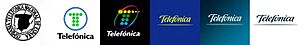 Evolución logo de la compañía Telefónica