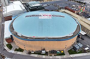 Exterior of KeyBank Center in Buffalo, NY