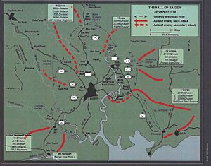 Fall of Saigon map