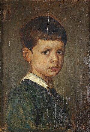 Franz von Lenbach - Porträt des Kronprinzen Rupprecht von Bayern (ca.1874)