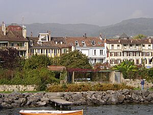 Front de Rolle face au Leman (270883242)