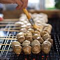 Grilled pork and beef balls