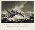 H.M.S. Theseus Vice Admiral Dacres, in the Hurricane Plate 1