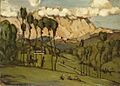 Hans Thoma - Die Berge von Carrara