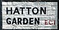 Hatton Garden Road Sign