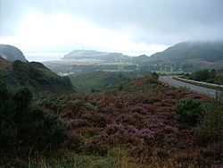 Heather, hills, clouds, on the road to Auchtertyre - geograph.org.uk - 556109