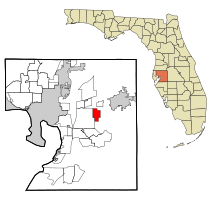 Location in Hillsborough County and the state of Florida