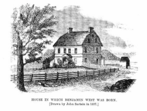 House that Benjamin West was born in