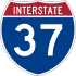 Interstate 37 marker