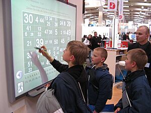 Interactive whiteboard at CeBIT 2007