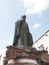 Juan Caballero y Ocio, escultura de Alberto Pérez Soria