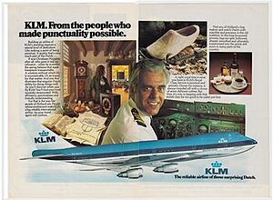 KLM Magazine that contains Captain Jacob Veldhuyzen Van Zanten