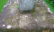 Laugh Moor Burial Stone - inscriptions
