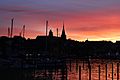 Letzte Sonnenstrahlen beim Spaziergang am Flensburger Hafen
